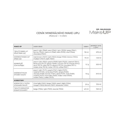 CENÍK MakeUP 1 ks