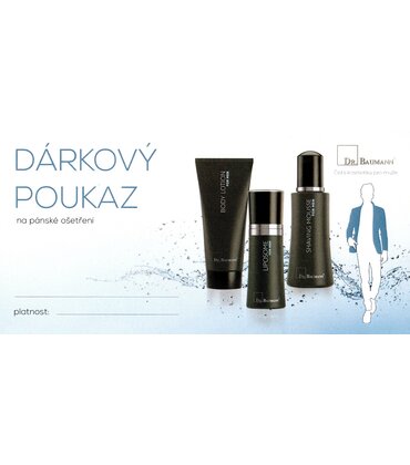 DÁRKOVÝ POUKAZ DR. BAUMANN na pánské ošetření + obálky 10ks