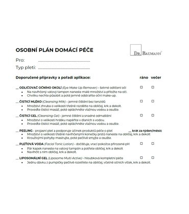 OSOBNÍ PLÁN DOMÁCÍ PÉČE - Dr. Baumann 10 ks